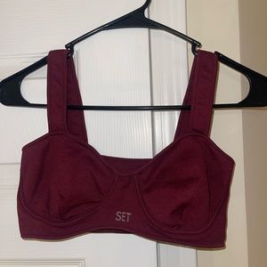 SetACTIVE sculptflex contour bra in maroon bells